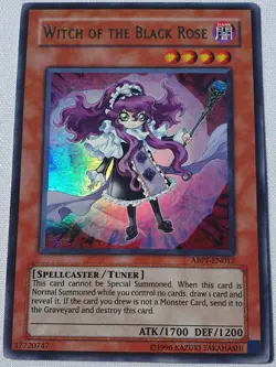 Yugioh 1x Witch Of The Black Rose ABPF-EN012 Ultra Rare Unlimited Edition NM - Image 3