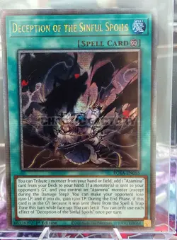 YUGIOH ROTA-EN055 Deception of the Sinful Spoils Quarter Century Secret Rare 1st - Image 1