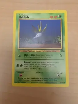 Pokemon TCG Oddish Jungle 58/64 Unlimited Common Card. Vintage - Image 1