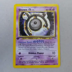 Unown M 49/75 1st Edition Uncommon Neo Discovery Set Pokemon Card - Image 1