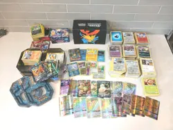 Large Bulk Lot 1300+ Pokemon TCG Collector Cards Vmax V Hidden Fates Holos Rares - Image 1