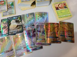 Large Bulk Lot 1300+ Pokemon TCG Collector Cards Vmax V Hidden Fates Holos Rares - Image 2
