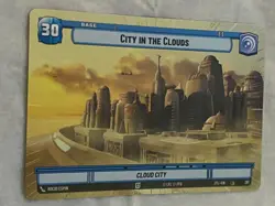 STAR WARS UNLIMITED JTL CITY IN THE CLOUDS Hyperspace Card NM - Image 1