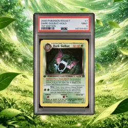 2000 POKEMON ROCKET 1ST ED #7 DARK GOLBAT-HOLO PSA 9 - Image 1