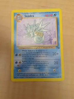 1999 Pokemon TCG Seadra Fossil Card 42/62 Near Mint Unlimited Uncommon NM - Image 1