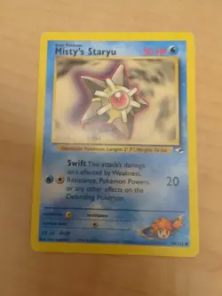 Vintage Pokemon WoTC Gym Heroes Unlimited Misty's Staryu 90/132 Common - Image 1