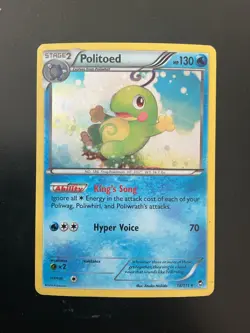 Pokemon TCG Politoed - (Cosmos Holo) Furious Fists 018/111 - Image 1