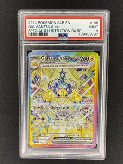 PSA 9 Galvantula ex 168/142 Special Illustration Rare Pokemon TCG Stellar Crown - Image 1