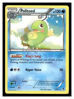 pokemon Politoed XY - Furious Fists Moderately played - Image 1