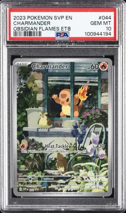 2023 POKEMON SVP EN-SV BLACK STAR PROMO #044 CHARMANDER PSA 10 - Image 1