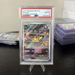 2023 POKEMON MEW EN-151 ILLUSTRATION RARE #173 PIKACHU PSA 10 GEM MT - Image 1