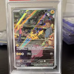 2023 POKEMON MEW EN-151 ILLUSTRATION RARE #173 PIKACHU PSA 10 GEM MT - Image 3