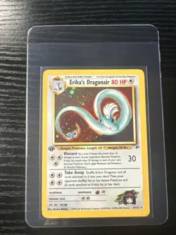 Erika’s Dragonair 4/132 1st Edition Gym Heroes WOTC Vintage Pokemon - Image 1