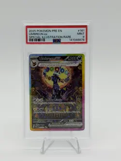 Pokemon 2025 Pre-EN Special Illustration Rare #161 Umbreon EX PSA 9 Mint - Image 1