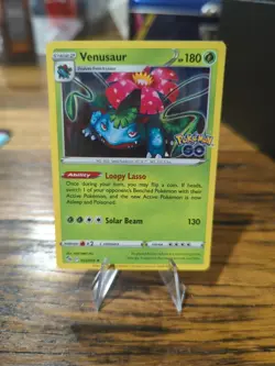 Pokemon TCG Venusaur Pokemon Go 003/078 Holo Holo Rare - Image 1