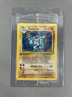1999 Pokemon Base Set 1st Edition Machamp Holo 8/102 Factory SEALED - Image 1