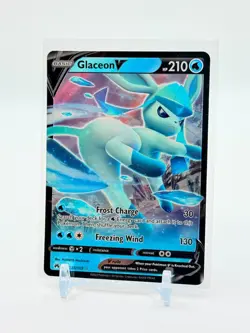 Glaceon V 38/159 - Sword and Shield Crown Zenith Holo Rare Pokemon TCG - Image 1