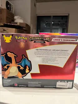 Pokemon Celebrations Lance’s Charizard V Collection Box – Factory Sealed 820650101625 - Image 2