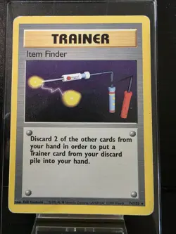 Pokemon TCG Item Finder 74/102 Base Set Rare HP - Image 1