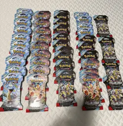 Pokemon ‘Lot of 44’ Packs Sleeved Stellar Crown Sealed Pokemon - Image 1