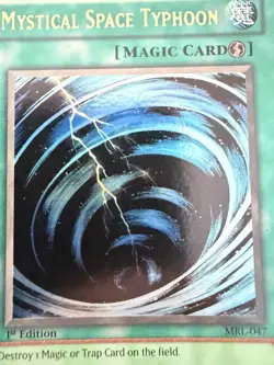 Yugioh Mystical Space Typhoon MRL-047 1st Edition Holo - Image 4