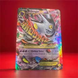 Pokemon M Gengar EX XY166 XY Promo Full Art Holo Mega Card English - Image 1