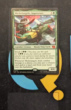 Michelangelo, Improviser Mythic TMT 119 Teenage Mutant Ninja Turtles MTG - Image 1
