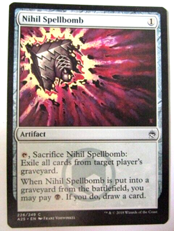 MTG Nihil Spellbomb Masters 25 Light Play!! - Image 1