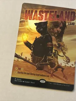 LIMITED EDITION Secret Lair MtG Wasteland Unplayed NM BORDERLESS FOIL NM - Image 3