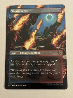 Steam Vents #348 (Borderless) Lorwyn Eclipsed FOIL NM - Image 4