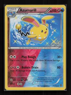 Azumarill 77/114 Uncommon Steam Siege Pokemon Near Mint - Image 1