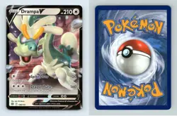 Drampa V #128/172 SWSH Brilliant Stars Ultra Rare Holo Half Art Pokemon 2022 TCG - Image 1
