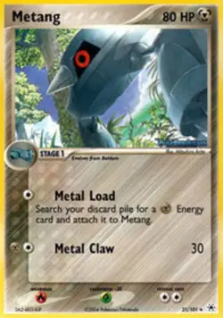 Pokemon - Metang - 21/101 - Rare - EX Hidden Legends - NM - Image 1