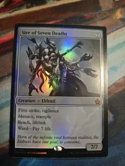 MTG Sire of Seven Deaths Foundations FOIL small Seller 🐱 - Image 1