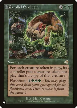 [1x] Parallel Evolution - The List (TOR) Near Mint, English The List MTG Magic - Image 1