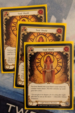 3x Soul Shield NM 1st Edition Rainbow Foil Monarch; Flesh and Blood FAB - Image 1
