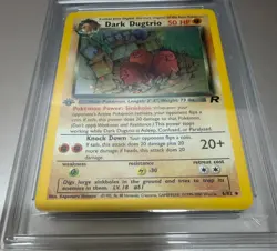 Dark Dugtrio 6/62 1st Edition Year 2000 Team Rocket Get Graded 9 MINT Rare Card - Image 3