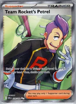 Team Rocket's Petrel 226/182 SV10: Destined Rivals - Pokemon Card - NM - Image 1