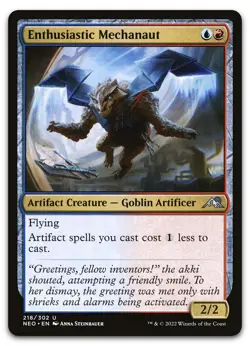 Enthusiastic Mechanaut #218 (NM) Kamigawa Neon Dynasty NEO Magic MTG - Image 1