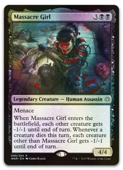 Massacre Girl #99 (Foil) (LP) War of the Spark WAR Magic MTG - Image 1
