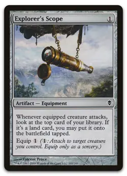 Explorer's Scope #202 (LP) Zendikar ZEN Magic MTG - Image 1