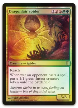 Dragonlair Spider #6 (Foil) (LP) Commander's Arsenal CM1 Magic MTG - Image 1
