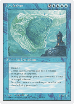 Leviathan (MP) Fourth Edition 4ED Magic MTG - Image 1