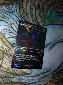 FOIL Jeweled Lotus (Borderless) Commander Masters Mtg Magic NM - Image 1