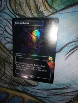 FOIL Jeweled Lotus (Borderless) Commander Masters Mtg Magic NM - Image 2