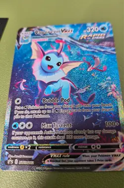 Vaporeon VMAX SWSH182 SWSH: Sword & Shield Promo Cards Holo - Image 1