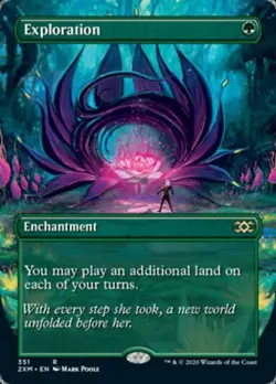 MTG English Borderless Exploration NM Foil Double Masters - Image 1