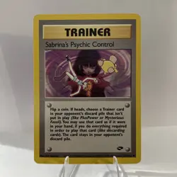Sabrina's Psychic Control Uncommon Gym Challenge 121/132 LP Pokemon Card - Image 1