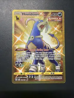 Pokemon TCG Houndoom EX Secret Rare Card 179/163 Battle Styles - Image 1