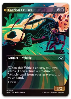 Carrion Cruiser (Borderless) #305 (Foil) (NM) Aetherdrift DFT Magic MTG - Image 1